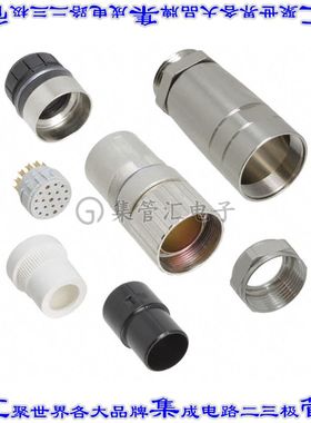 1685505 圆形连接器19(16+3电源)插座母插口焊杯镀金自由悬挂