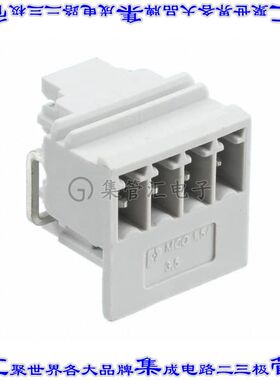2278377 端子块连接器4POS接头公引脚带罩3.5mm灰色90DEG通孔