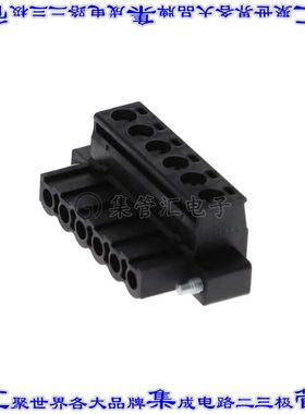 1951941 端子块连接器6POS插头母插口5.08mm黑色自由悬挂