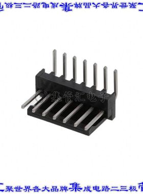 3-647630-7 针座连接器7POS接头2.54mm公形插针通孔直角锡