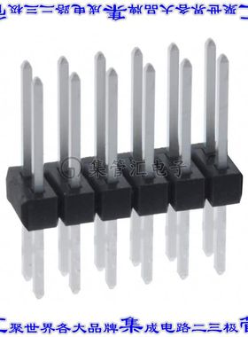 PEC06DFBN 针座连接器12POS分离式2排2.54mm公形插针通孔直针锡