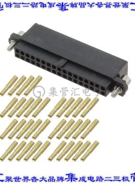 M80-4863405 矩形连接器34POS插座2排2mm母插口黑色压接镀金自由