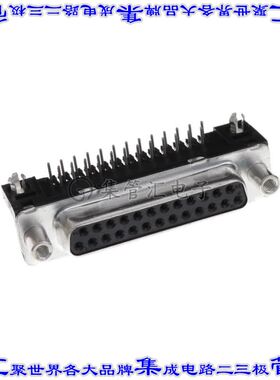 ID25S33E4GV00LF 连接器25POS插座母插口2排D-Sub通孔直角