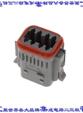 IT06-8SA-022 矩形连接器外壳8POS插头2排母形插口灰色自由悬挂