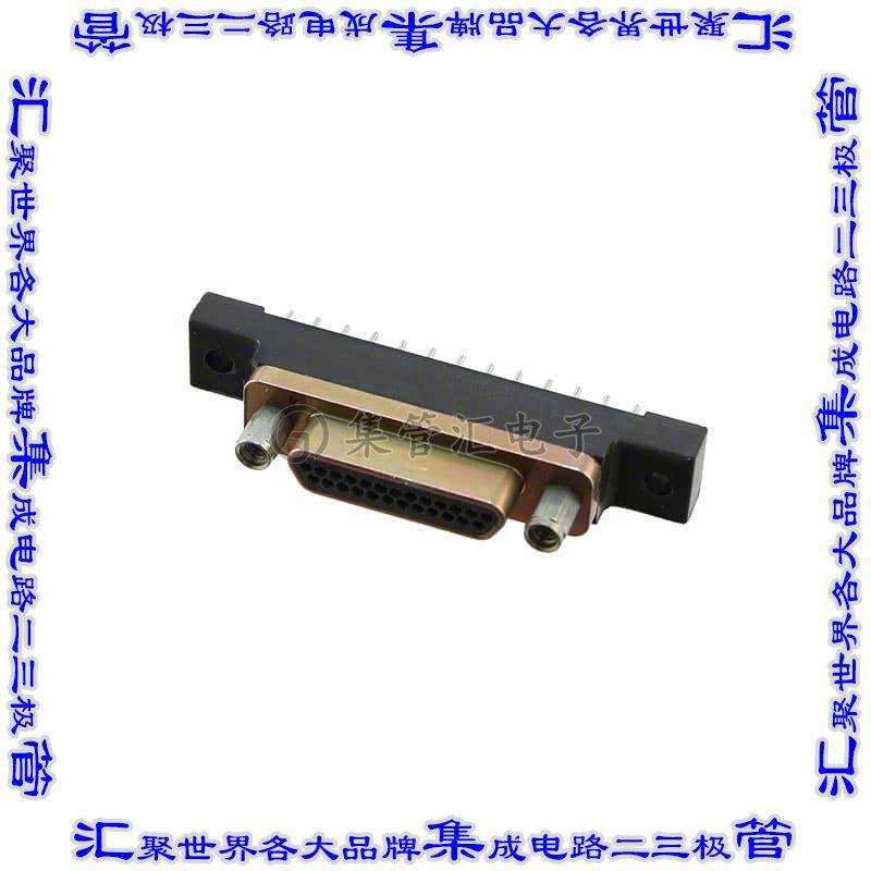 MDM-25PBSP 连接器25POS插头公引脚2排D-TYPE型面板安装通孔