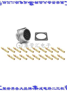 RT0W01419SKNH03-K 圆形连接器19POS插座母插口压接镀金面板安装