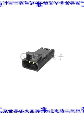 FLHP3300 矩形连接器3POS插座2.5mm公引脚黑色压接锡自由悬挂