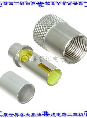 225687-2 同轴连接器双轴插头公引脚压接自由悬挂