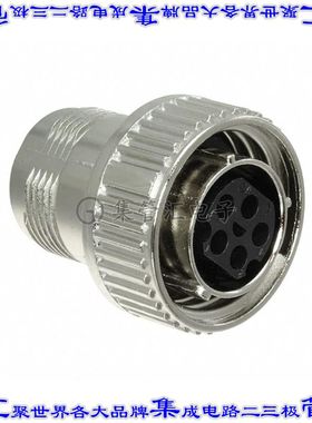 208718-2 圆形连接器5POS插头外壳用于母插口银色自由悬挂耦合螺