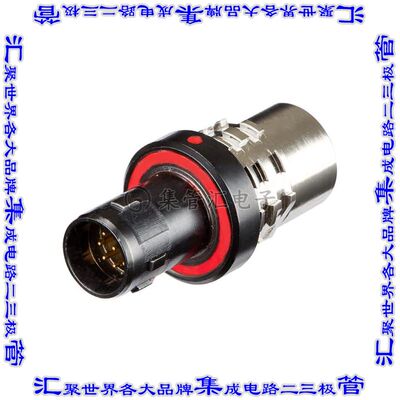 FDYB-09A1MS-RDK-000 圆形连接器9POS插头公引脚焊杯镀金自由悬挂