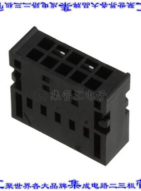 XG5N-100 矩形连接器外壳10POS插座2排2.54mm母形插口黑色自由悬