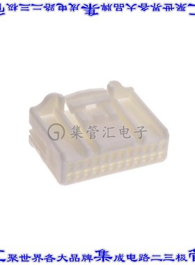 1717112-1 矩形连接器外壳24POS插头2排2.2mm母形插口天然色自由