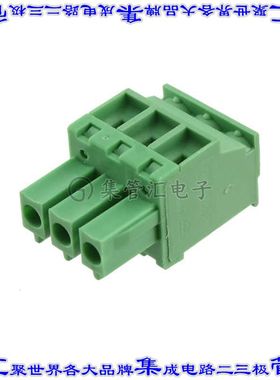 OSTTS03315B 端子块连接器3POS插头母插口3.81mm绿色自由悬挂