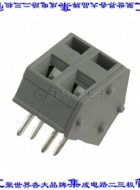 OSTHG020080 线对板连接器2POS接线端子5mm通孔成角度