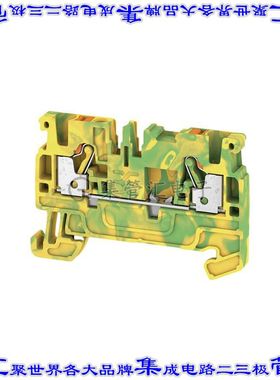 1521680000 端子块连接器2POS接地地面5.1mm绿色黄色12-28AWG