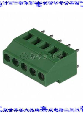 691245510005 线对板连接器5POS接线端子5.08mm通孔水平带板