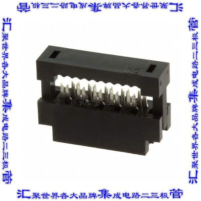 89361-110LF 矩形连接器10POS插座2排2mm母插口黑色IDC镀金自由悬