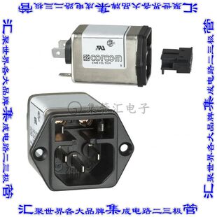 6EGG1 电源接入连接器3POS插座公插片模块IEC320 C14面板安装 法