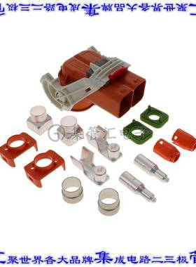 YHV800-2P-90-50M-B 矩形连接器2POS插口23mm母插口橙色压接自由