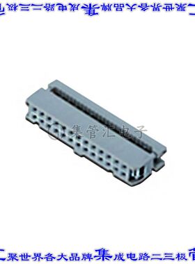 AWP 30-7240-T 矩形连接器30POS插口2排2.54mm母插口灰色IDC镀金