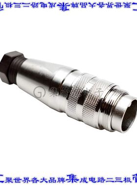 C091 11H007 000 2 圆形连接器7POS插头外壳用于公插针银色自由悬