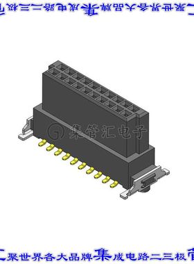 CBEC223-1079B001C1AF 针座连接器20POS插座2排1.27mm母形插口表