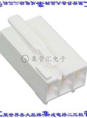 1955422-6 矩形连接器外壳3POS插座5mm母形插口天然色自由悬挂