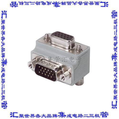 DG90H15MF2 连接器适配器 D-Sub15 HD母型 至 D-Sub15 HD公型