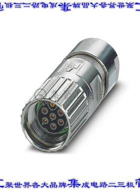 1629029 圆形连接器7(6+PE)插头外壳用于母插口银色自由悬挂直角