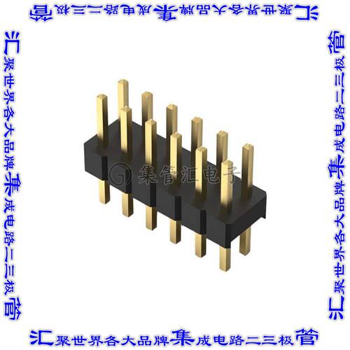 BF050-12-A-B-0200-0300-L-G 针座连接器12POS接头2排2mm公形插针