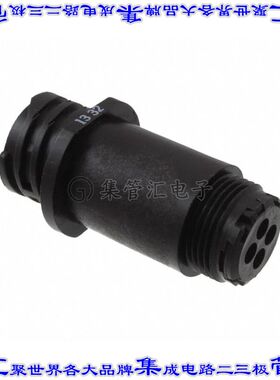 1977877-1 圆形连接器4POS插座外壳用于公插针黑色自由悬挂