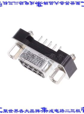 L177TSEG09SOL2RM8 连接器9POS插座母插口2排D-Sub通孔