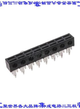 538702208018096 连接器8POS接头2排4.5mm通孔直角IDC18AWG黑色