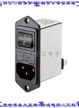 FN281-2-06 电源接入连接器3POS插座公插片模块IEC320-C14面板安