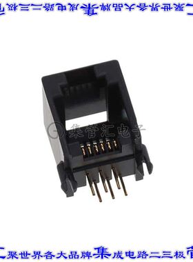 GLX-N-66M-BLK 接插件连接器MODJACK LOW/PROF RT[ 6P6C BLACK