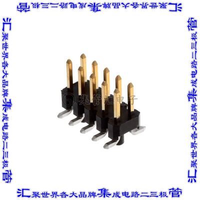1156914 针座连接器10POS接头2排2.54mm公形插针表贴SMD镀金