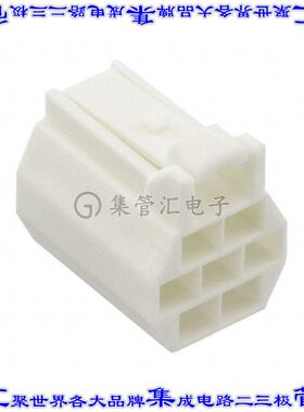 DF62C-7S-2.2C 矩形连接器外壳7POS插座3排2.2mm母形插口白色自由