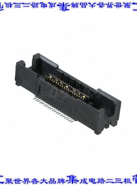 5767171-1 板对板连接器38POS插座中央带触点2排0.64mm表贴SMD镀