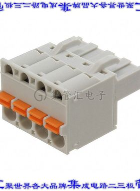 1921900 端子块连接器4POS插头母插口5mm灰色自由悬挂