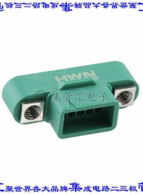 G125-3241096M1 矩形连接器外壳10POS插头2排1.25mm公形引脚绿色