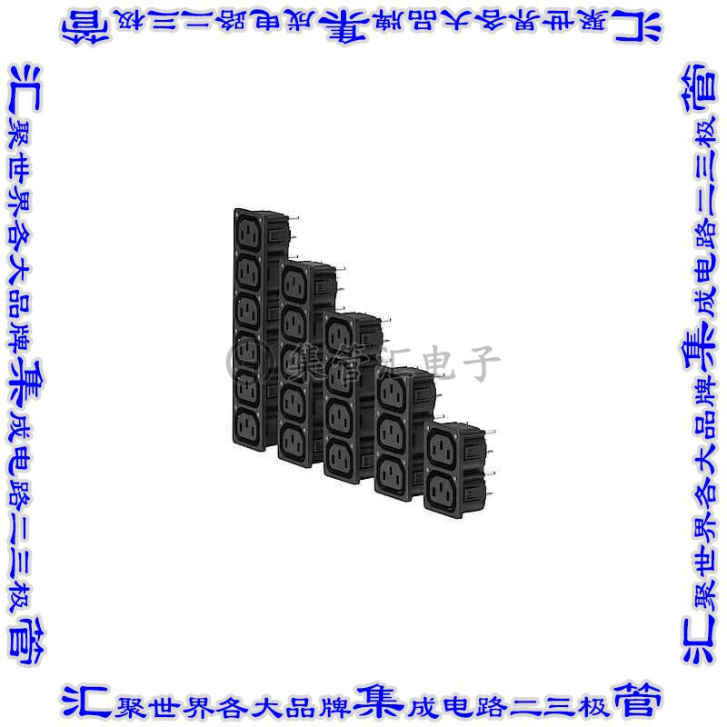 3-135-537 电源接入连接器插座母型插口面板安装卡入式