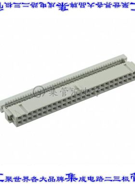 5-215882-0 矩形连接器50POS插座2排2.54mm母插口灰色IDC镀金自由