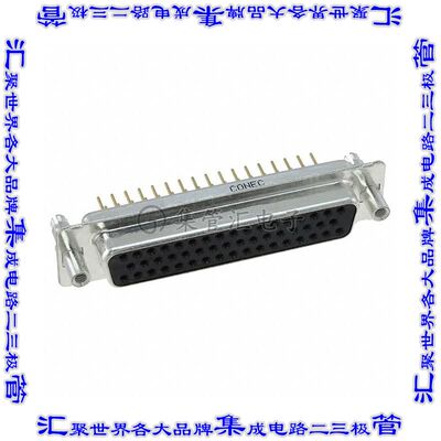 164A16709X 连接器50POS插座母插口3排D-Sub通孔