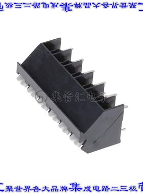 1071206 线对板连接器6POS接线端子5.08mm通孔45角度带板