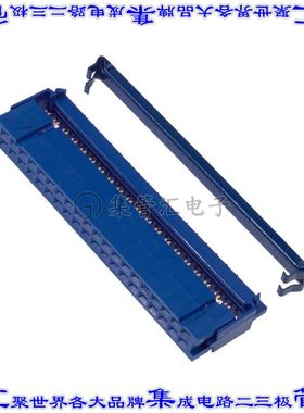 CWR-210-40-0000 矩形连接器40POS插座2排2.54mm母插口蓝色IDC镀