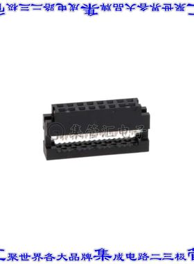 89947-116LF 矩形连接器16POS插座2排2mm母插口黑色IDC镀金自由悬