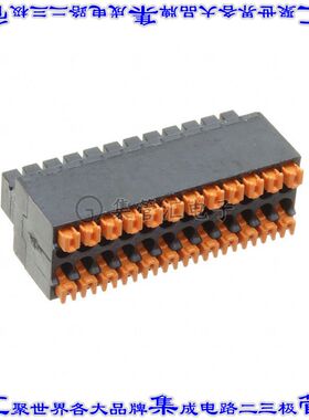 1844675 端子块连接器24POS插头母插口2排2.54mm黑色自由悬挂