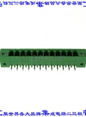 1-284539-2 端子块连接器12POS接头公引脚带罩3.5mm绿色90DEG通孔