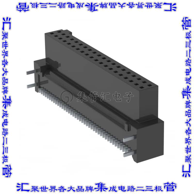 SFM-120-02-S-DH-TR 针座连接器40POS插座2排1.27mm母形插口表贴S