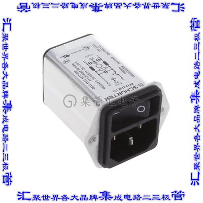 DC12.4102.203 电源接入连接器3POS插座公插片模块IEC320-C14面板